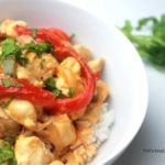 Delicious red curry chicken