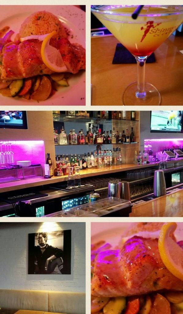 sports one charlotte north carolina bar & lounge collage image with food and bar being shown