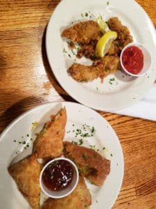 appetizers on white plate