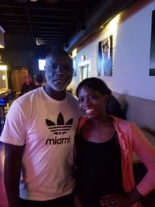 Peter thomas and Tanya at sports one bar