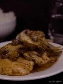 italian baked chicken and mushrooms