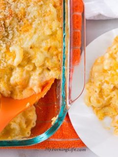 creamy baked macaroni and cheese, the best baked macaroni and cheese, creamy mac and cheese