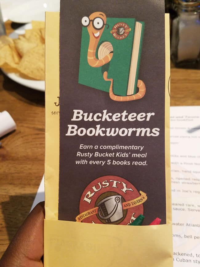 rusty bucket bookmark