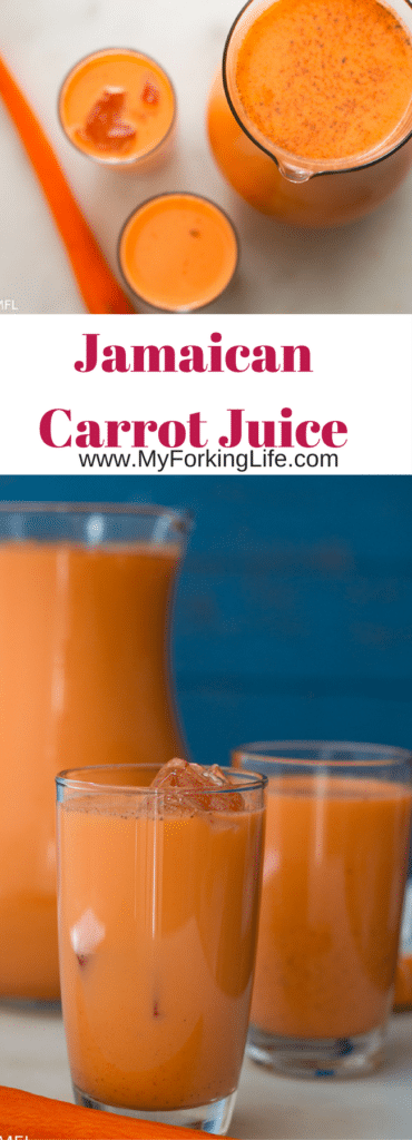 pin image showing Jamaican carrot juice with text that says Jamaican Carrot Juice