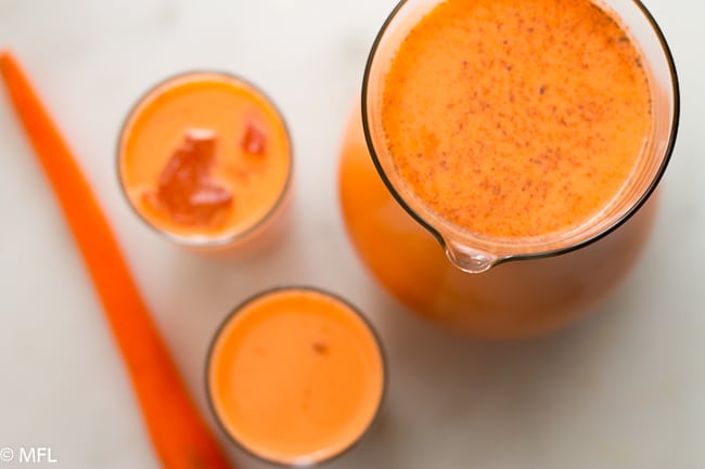 jamaican style carrot juice recipe photo from up top