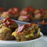 mozzarella stuffed meatloaf. Easy and delicious.