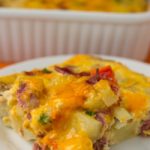 Corned Beef Hash Breakfast. Corned beef casserole for breakfast. Perfect for meal prep. Perfect for a St. Patrick's Day Breakfast