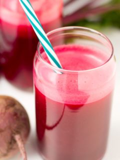 This 3 Ingredient Beet Apple Carrot Juice Recipe is a delicious and healthy drink. Beets have a ton of health benefits and this is a great way to get it in your diet. Vegan friendly juice.