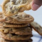 Chocolate chip pecan cookie recipe. Thin and crispy cookies with a chewy middle. Bake these and have them with milk.