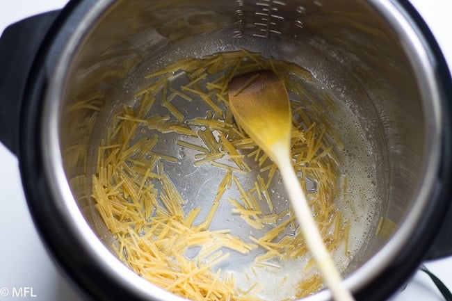 spaghetti in instant pot insert