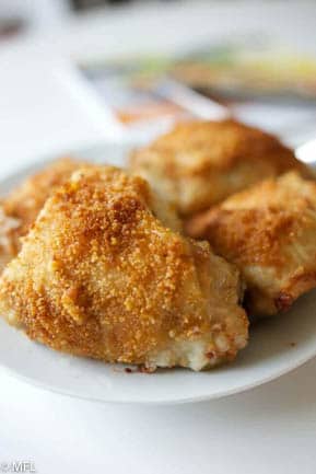 fried chicken on white plate