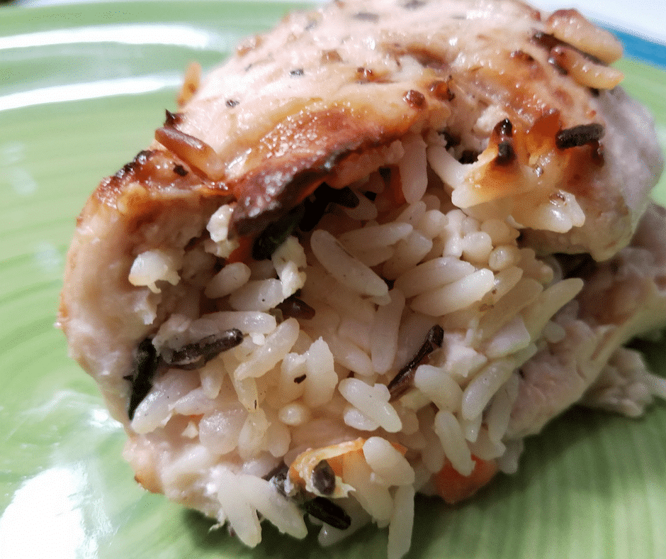 chicken stuffed with rice