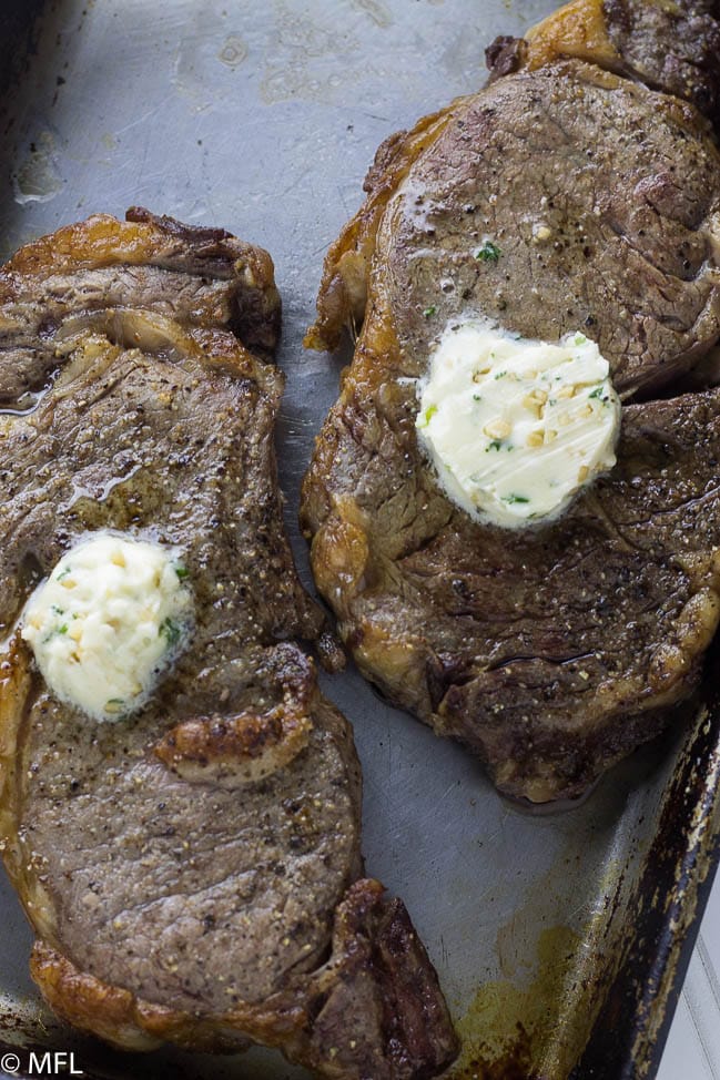 steak with garlic butter