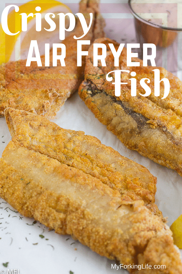 pin image of air fryer fish filets