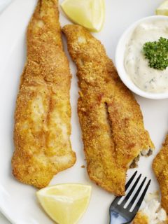 This Crispy Air Fryer Fish Recipe is delicious and healthy. Tried and true method for golden and crispy fish filets in the air fryer. #airfryer #airfryerrecipes #airfryerfish #healthy #healthyrecipes #myforkinglife #airfriedfish #crispyairfriedfish #easyrecipe #quickrecipe #dinnerecipes