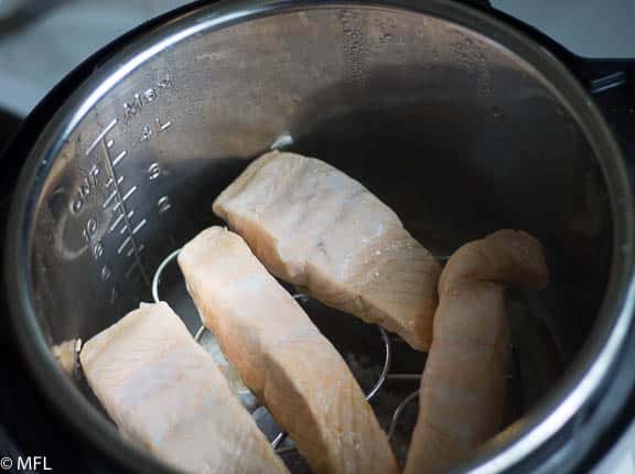 cooked salmon in instant pot