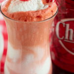 cheerwine float. Vanilla bean ice cream covered in cherry flavored soda. #cheerwine #cheerwineicecream