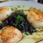 Pan Seared Scallops Recipe. Served with a purple carrot chutney. #sponsored #recipe #souldfoodsessions