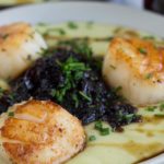 Pan Seared Scallops Recipe. Served with a purple carrot chutney. #sponsored #recipe #souldfoodsessions