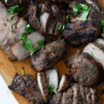 pinterest image air fried jamaican jerk pork