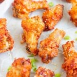 air fried chicken wing with green onion