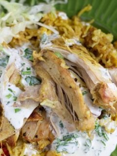 instant pot chicken and rice on a plate