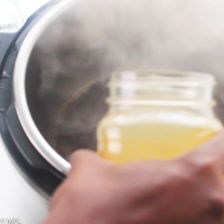 chicken broth over instant pot