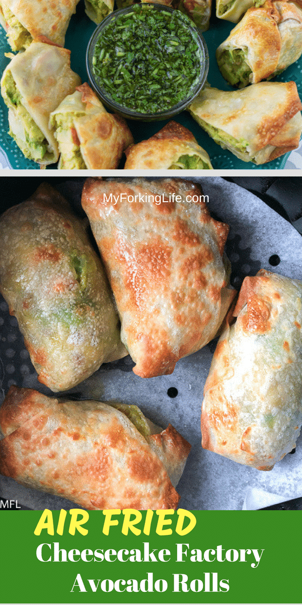 pin for avocado egg roll recipe