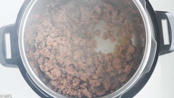 browned italian sausage for pressure cooker lentil soup
