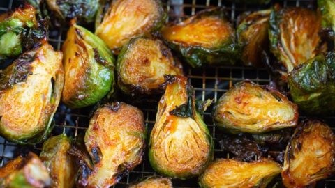 Sweet And Spicy Air Fryer Brussels Sprouts My Forking Life