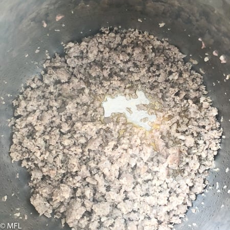 ground pork in instant pot insert