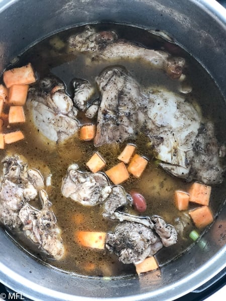 ingredients for jerk chicken soup in instant pot