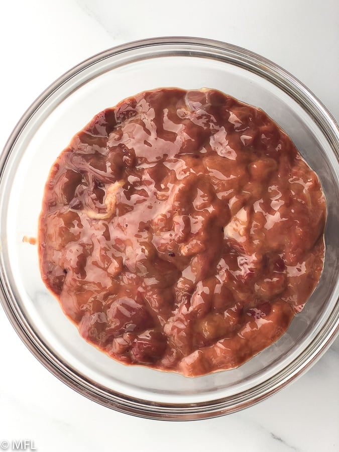 chicken livers in a bowl 