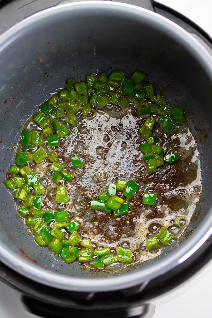 jalapenos nell'inserto instant pot