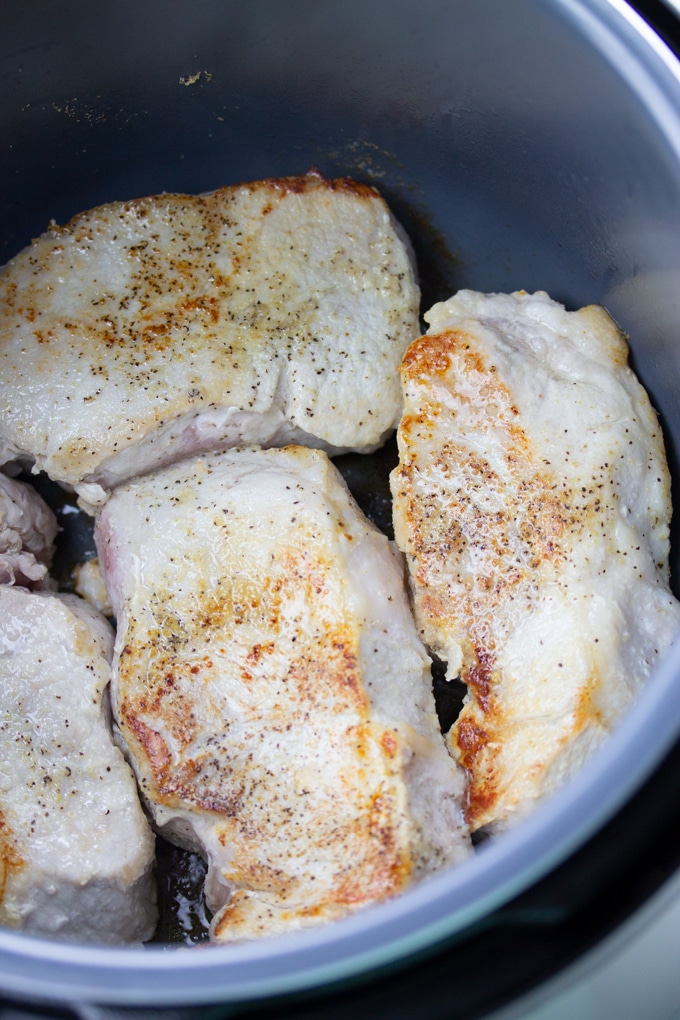 seared pork chops in the instant pot