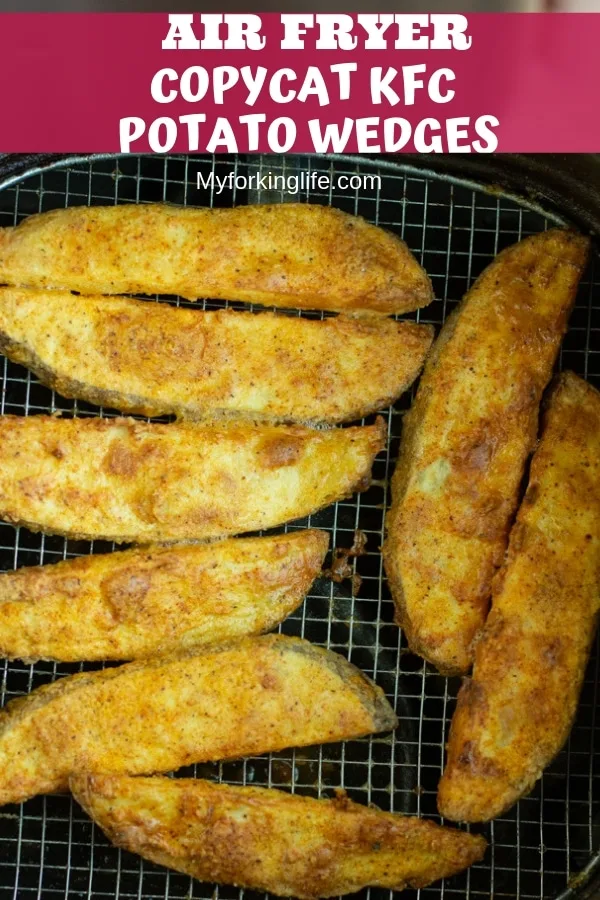 Air Fryer Potato Wedges Kfc Copycat My Forking Life