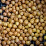 chickpeas in air fryer basket