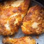 air fried chicken in air fryer basket