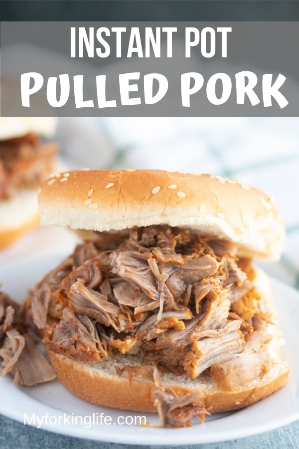 pin image of pulled pork on bread