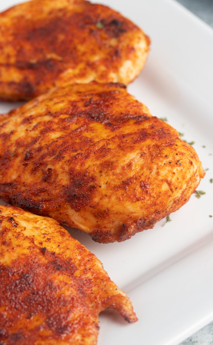 cooked chicken breast on a plate