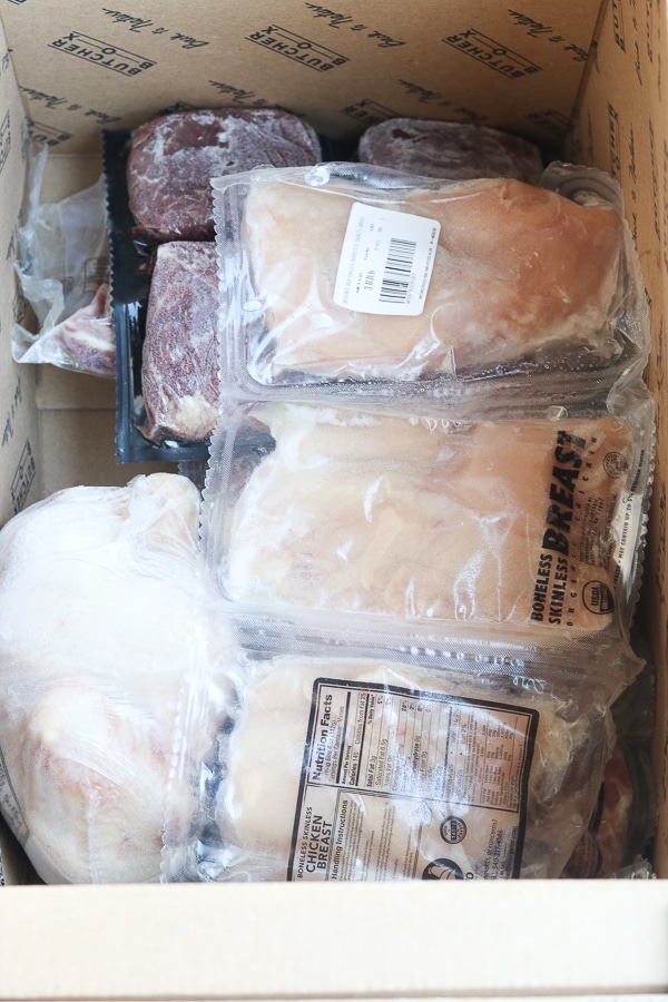 butcherbox frozen meat in the box