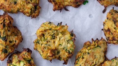 Air Fryer Zucchini Fritters My Forking Life