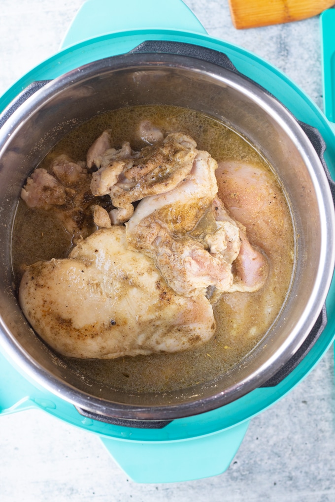 chicken in broth in instant pot