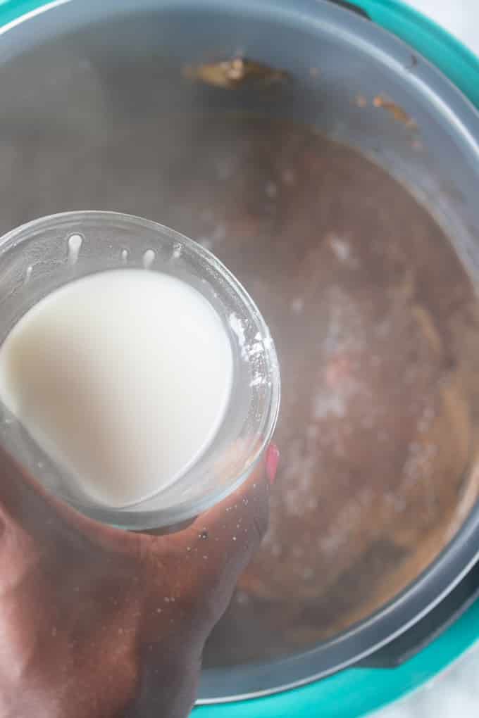 corn starch slurry over instant pot