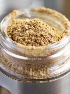 poultry seasoning in a spice jar