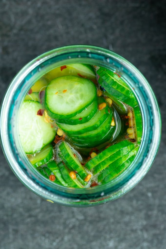 pickles in jar 
