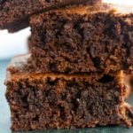 brownies stacked on top of each other