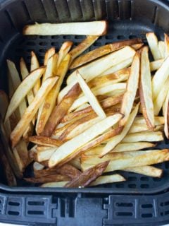 cooked air fryer fries