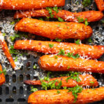carrots in air fryer basket
