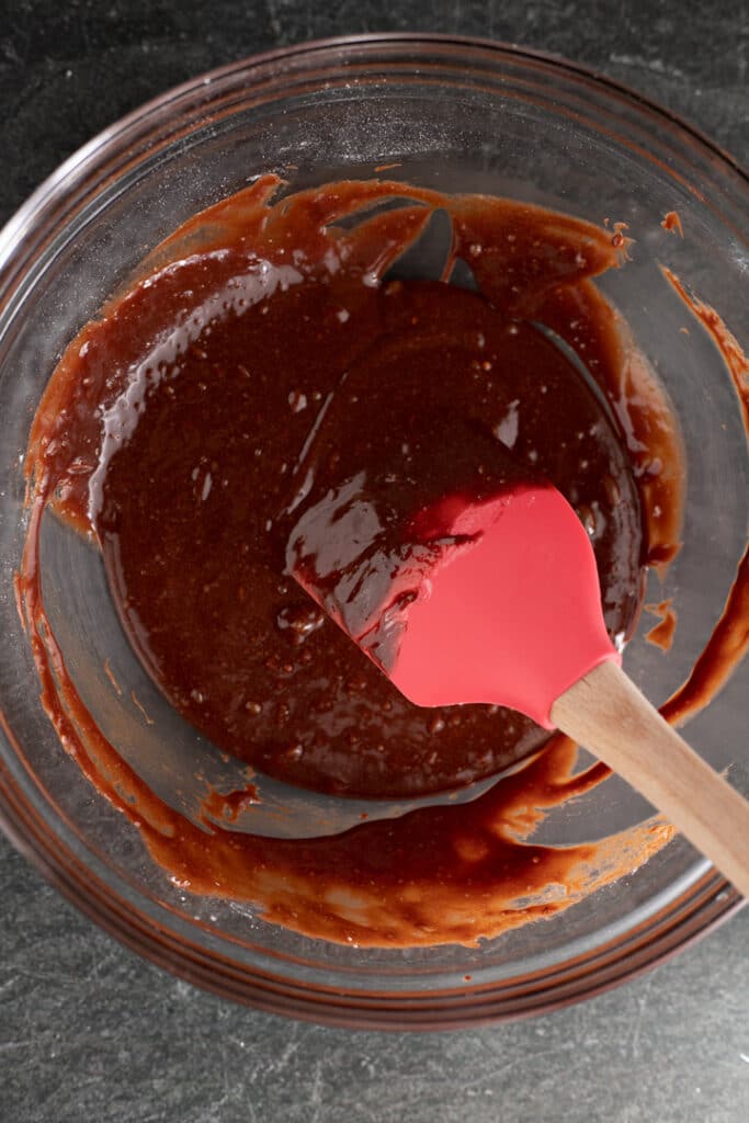 chocolate mixture in bowl